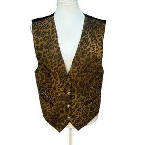 AJ Animal Print Leather Vest